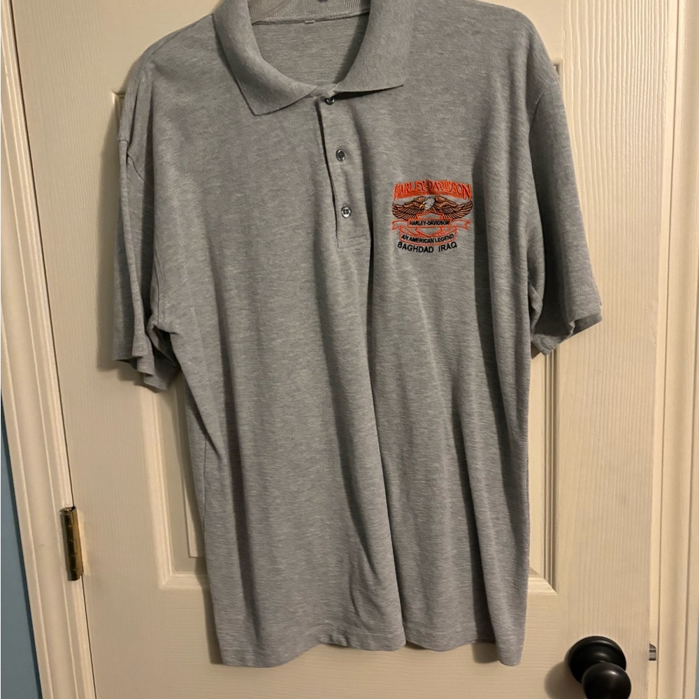 Harley-Davidson Gray Polo Classic Comfort